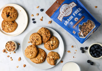 Cinnamon Blueberry Granola Cookies