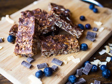 Paleo Cinnamon Blueberry Granola Bars