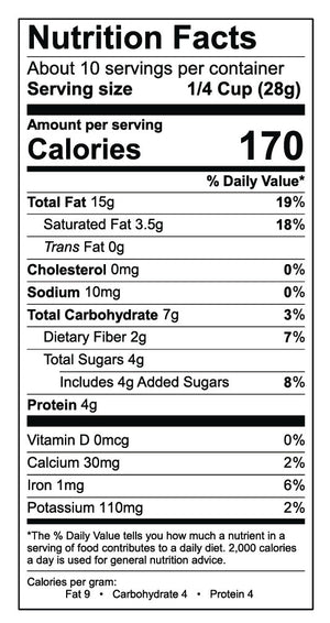 Nutritional label for 10 Pound BULK - Grain Free Original