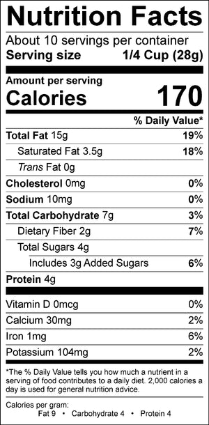 Nutritional label for Apple Pie